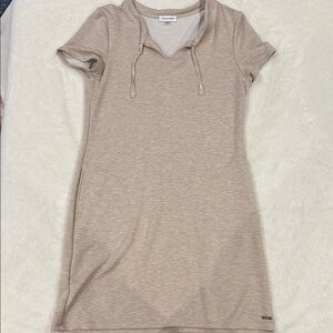 Calvin Klein Women's Beige Mini Dress